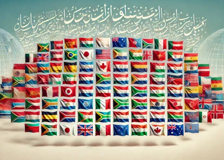 عکس پرچم کشورها با اسم فارسی