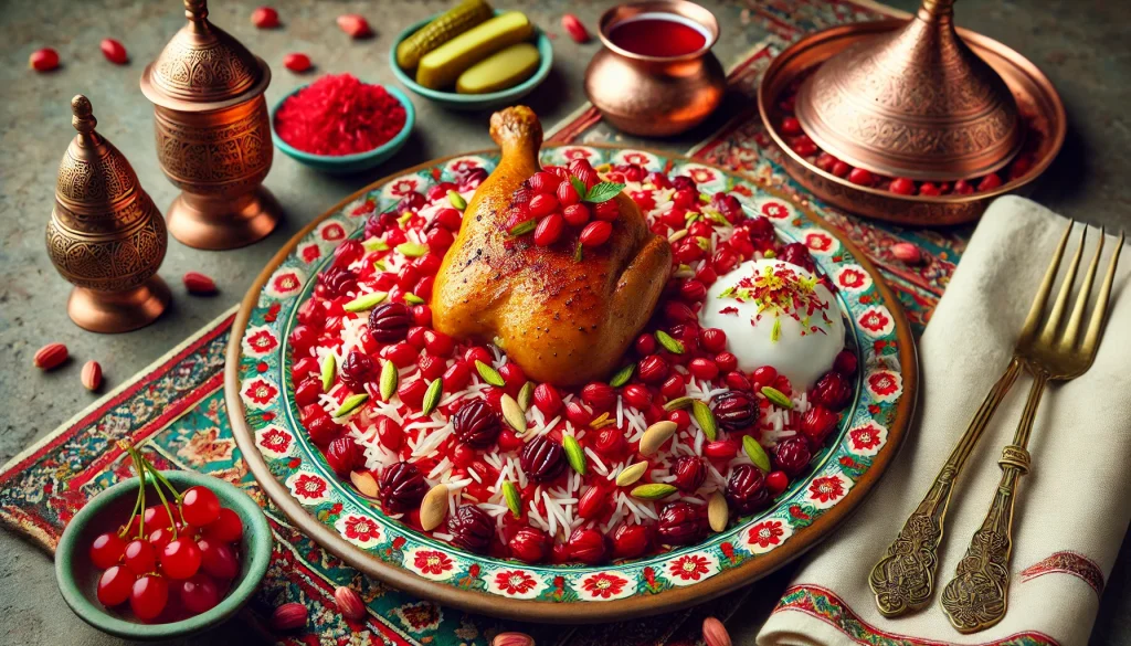 بهترین زرشک پلو با مرغ تهران