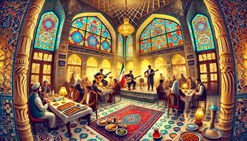 رستوران سنتی تهران با موسیقی زنده
