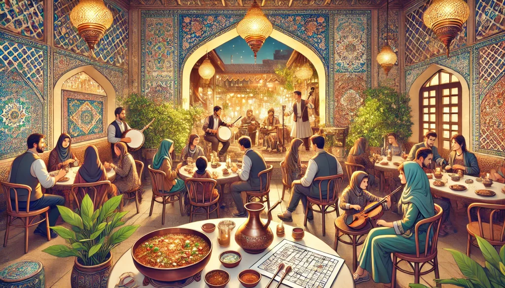 رستوران سنتی تهران با موسیقی زنده